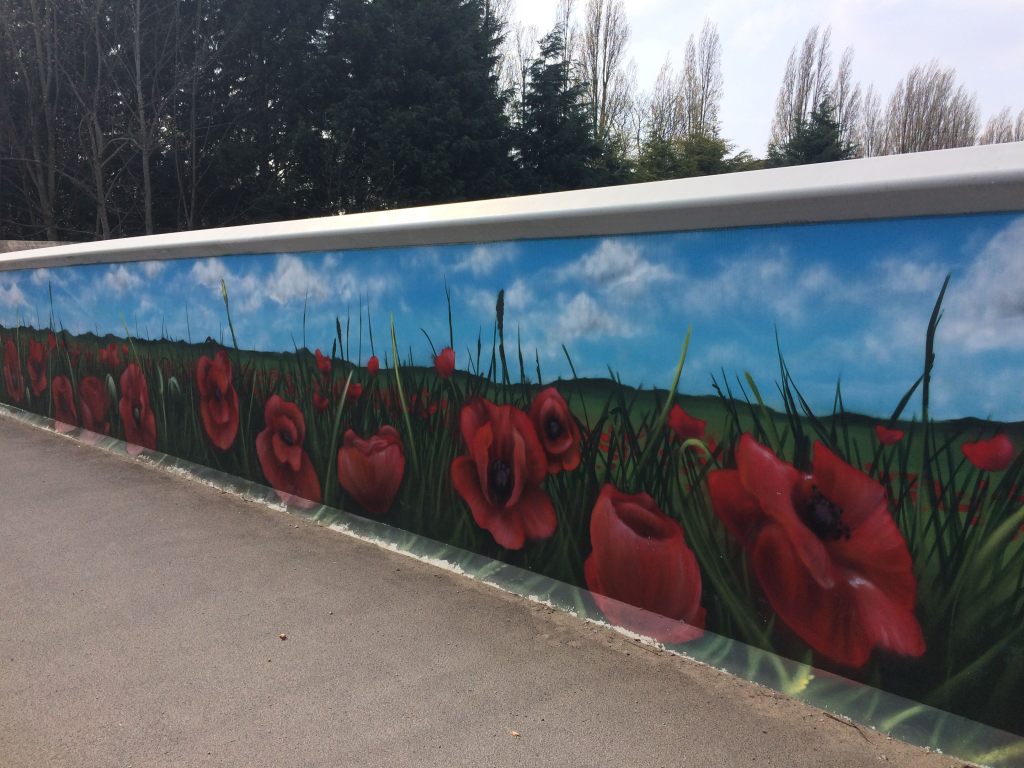 Didsbury Poppy Path Mural
