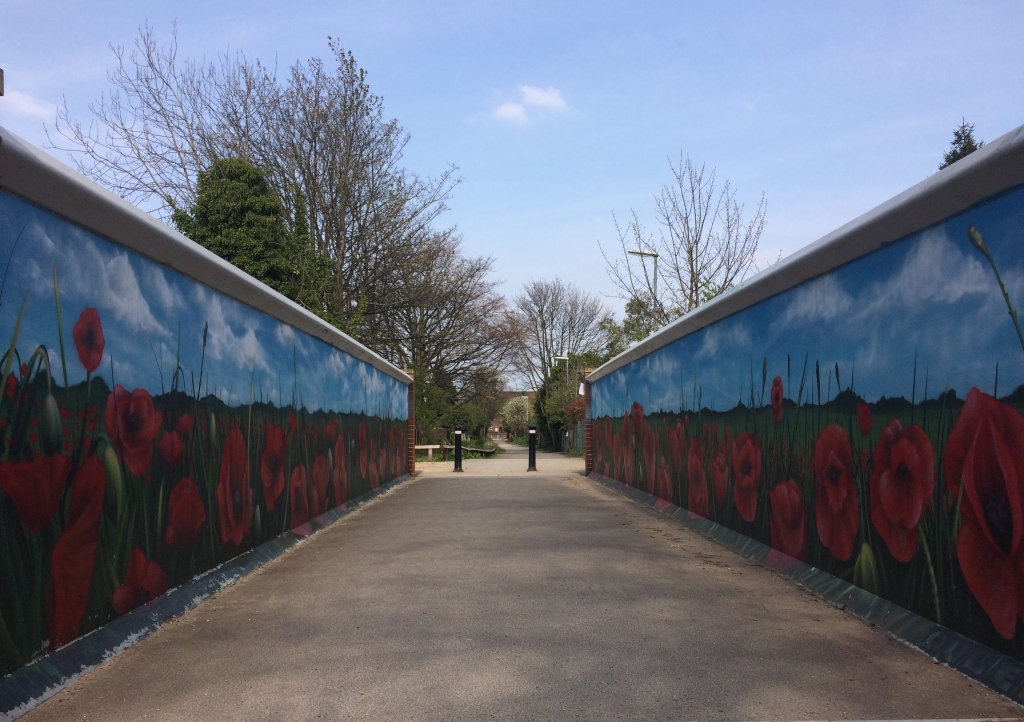 Didsbury Poppy Path Mural